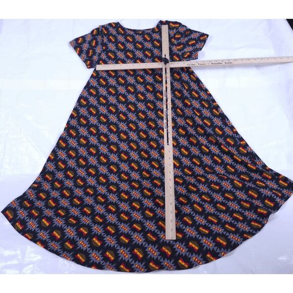 Vintage Lularoe Carly Dress XS Extra Small Swing High Low Long Tunic Top - Picture 6 of 9